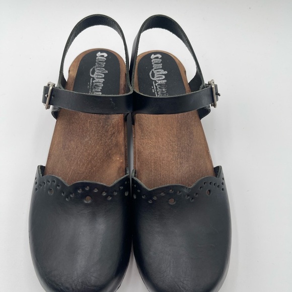 Sandgrens Hand Crafted Milan Wood Nubuck Leather Clog Sandals Sz 40 US 9-9.5 - Picture 8 of 16